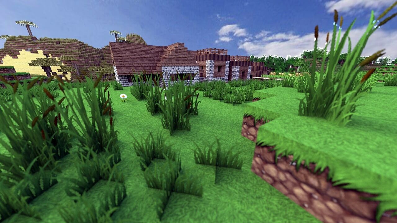 scena Minecraft - niewidzialna usterka bloku Minecraft